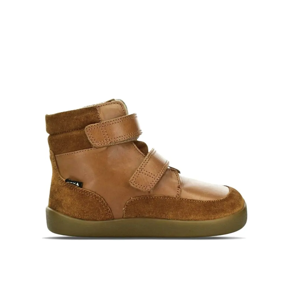 Dětské Barefoot Zimní boty BUNDGAARD BASIL koňakové -