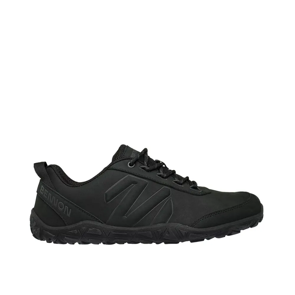 BENNON BAREFOOT LEATHER Graphite Black Obuv