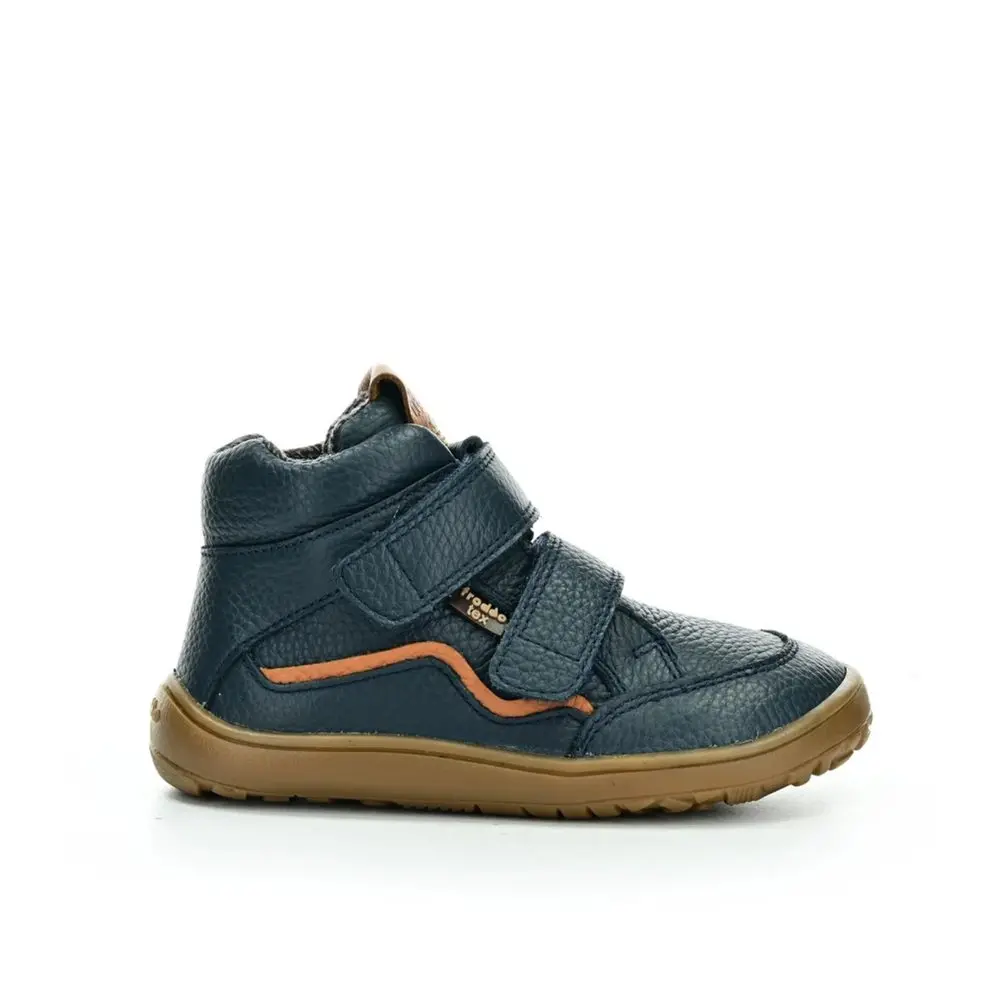 Dětské celoroční barefoot boty FRODDO UP TEX AUTUMN tmavě modré -