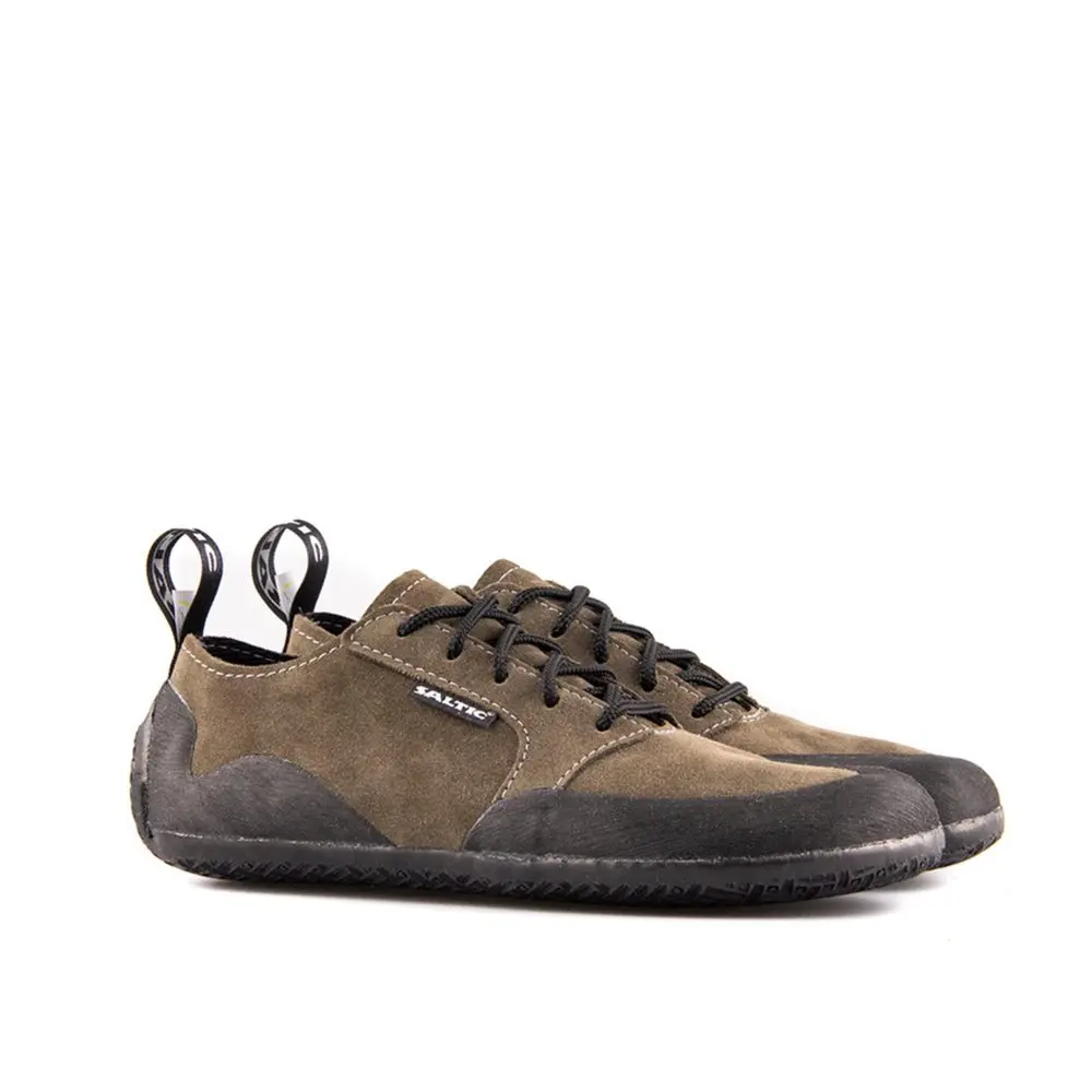 Barefoot Boty SALTIC OUTDOOR FLAT olivové -