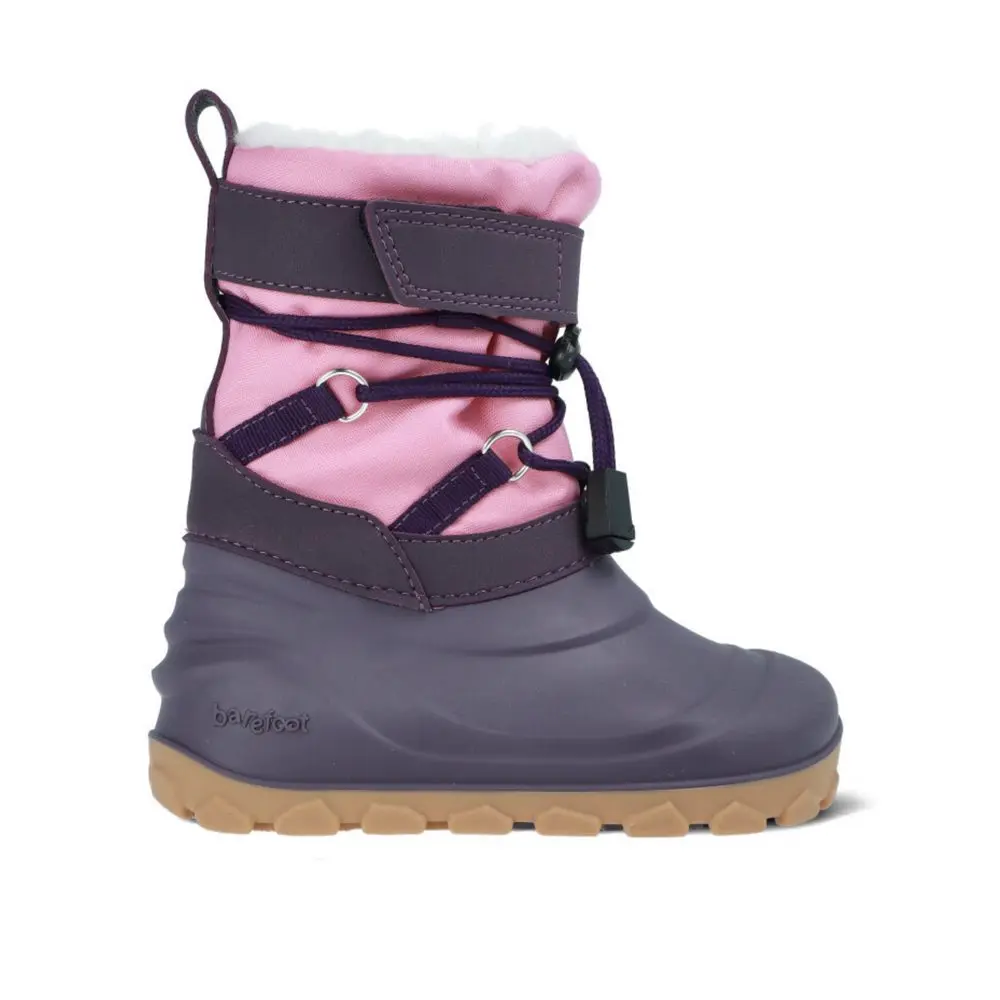 Dětské barefoot zimní sněhule RAYVE FROST HOPPER fialové/růžové -