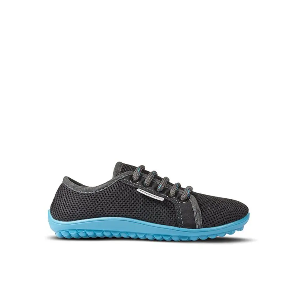 Dětské Barefoot Tenisky LEGUANO LEGUANITO AKTIV antracitové blue -