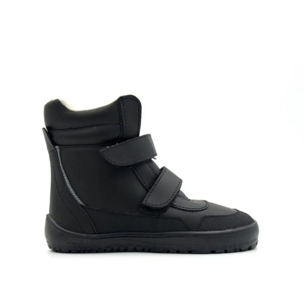 Dětské Barefoot zimní boty Beda BFN 170070/W/MK/SO Playful Just černé -