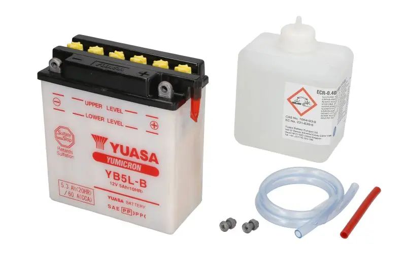 YUASA startovací baterie BENELLI K2 50 AC (NAMUR), LC, AC, LC (NAMUR) 98-01, HONDA C 90 81-00, MBX 125 F 84-86, NH 80MS (LEAD), 125 (LEAD) 83-86, NS