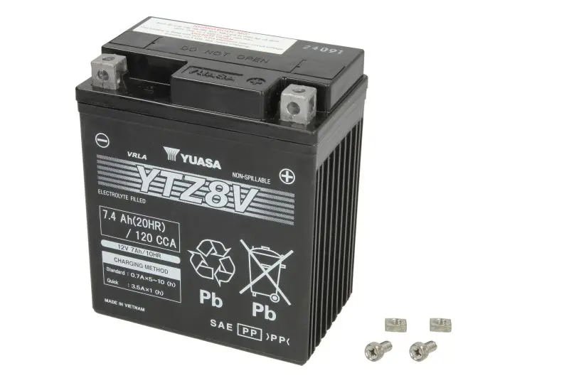 Motobaterie YUASA (originál, factory activated) YTZ8V, 12V, 7Ah