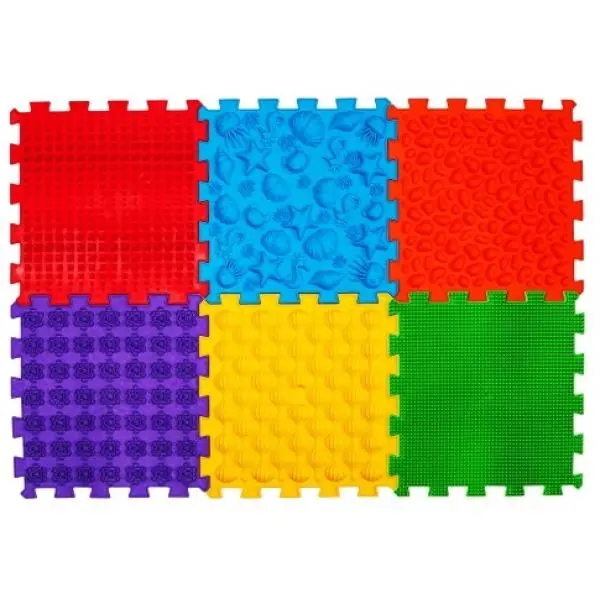 Ortek Masážní ortopedická podložka Puzzle "Námořní" 6 prvků