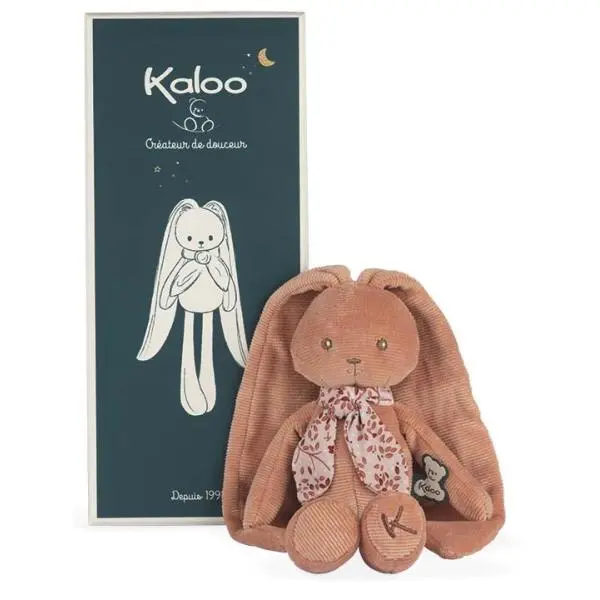 Kaloo Lapinoo Plyšový zajíc s dlouhými ušima terracotta 25 cm