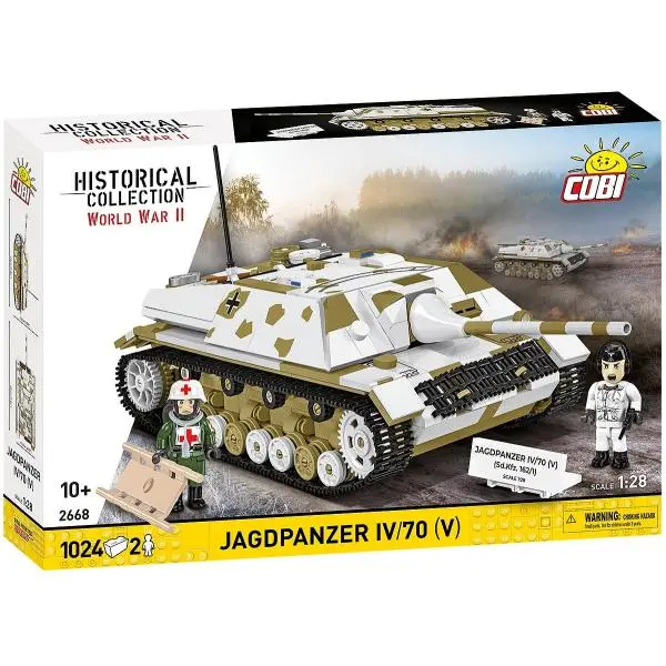 Cobi 2668 ii ww jagdpanzer iv/70 (v), 1:28, 1024 k, 2 f