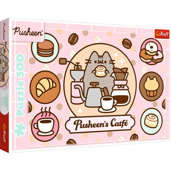 TREFL Puzzle Pusheen v kavárně 500 dílků 164858