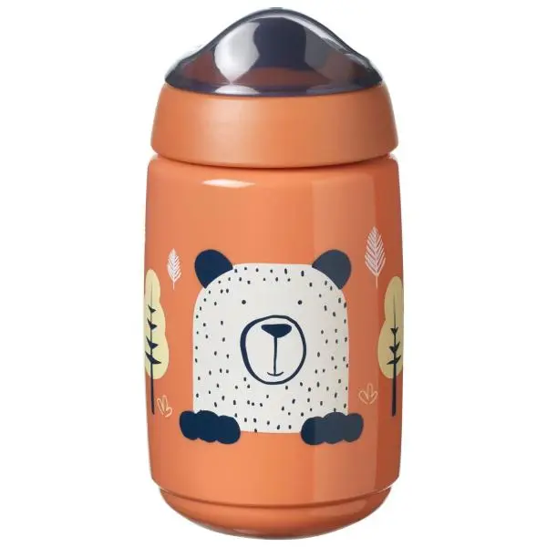 Superstar netekoucí hrneček s náustkem, 390ml, 12m +, červená