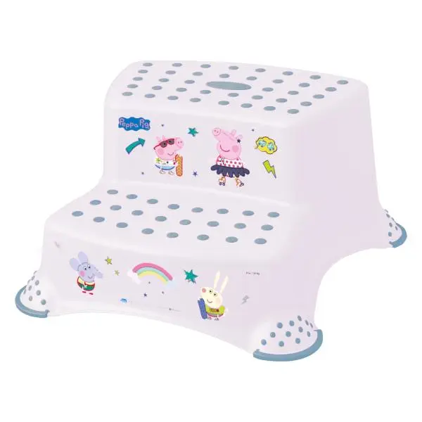 Dvojstupínek k WC/umyvadlu "Peppa", bílá