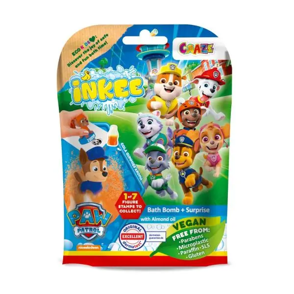 Inkee šumivá bomba do vany s překvapením paw patrol