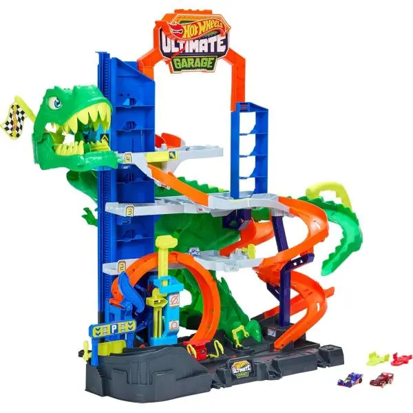 Mattel Hot Wheels City ultimátní T-rex garáž