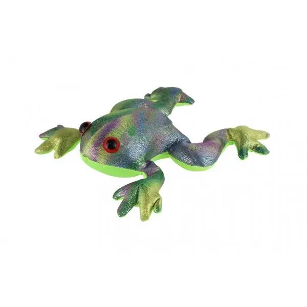 Žába plněná pískem 440 g squishy antistresová látka 16cm v sáčku