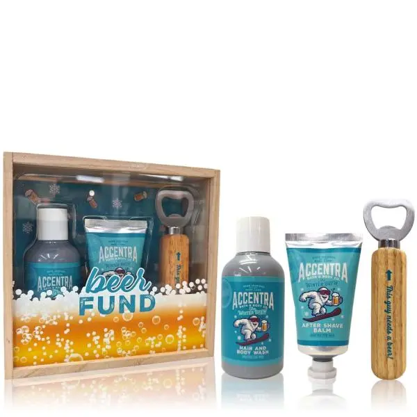 ACCENTRA Set koupelový Men's Collection Winter s otvírákem na láhve Cedrové dřevo 150ml