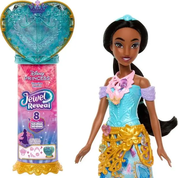 Mattel disney princess jewel reveal™ jasmína s překvapením, jlk30