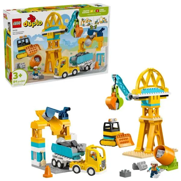Lego® duplo® 10476 staveniště a vozidla 3 v 1
