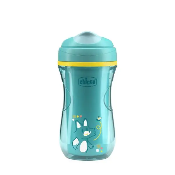 Chicco Termohrnek 266ml tvrdý náustek 14+ turkusowy