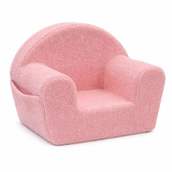 Dětské křeslo s boční kapsou New Baby Teddy pink