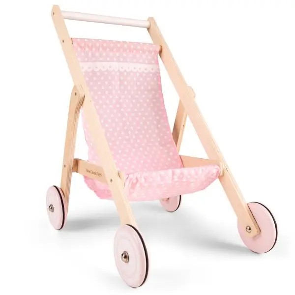 New Classic Toys Dřevěný golfový kočárek pro panenky