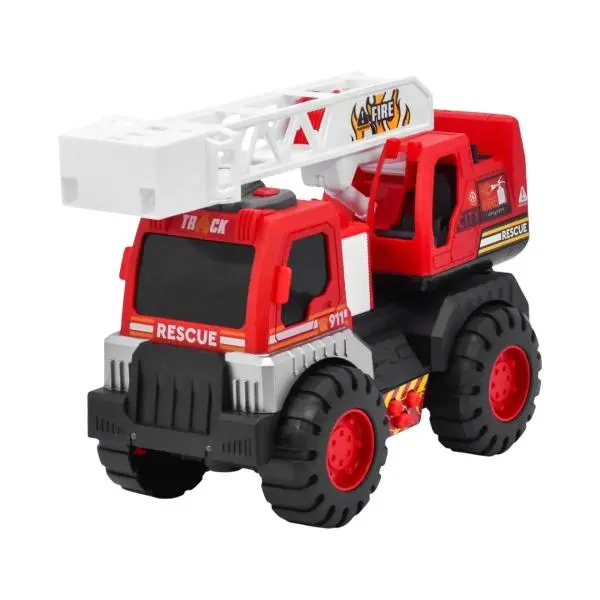 Hasičské auto s žebříkem a efekty 22 cm