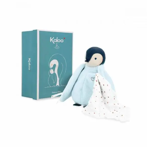 Kaloo Complices Plyšový tučňák s plienkou modrý 20 cm