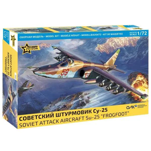 Model Kit letadlo 7312 - Sovětský útočný letoun Su-25 "Frogfoot" (1:72)