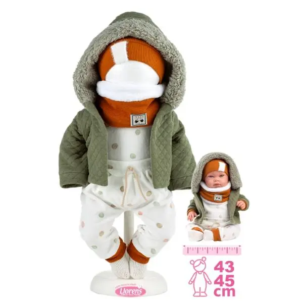 Llorens M844-65 Obleček pro panenku miminko NEW BORN velikosti 43-45cm