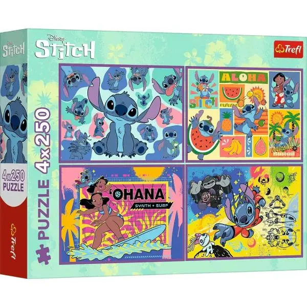 Trefl puzzle 4x250 Stitch