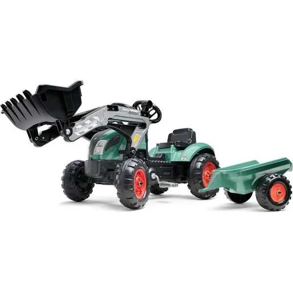 Falk Šlapací traktor 2054ML Farm Lander - Vintage s nakladačem a vlečkou