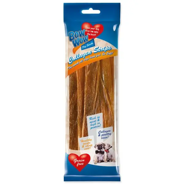 Bow wow poch. Drůbeží stripsy 60g