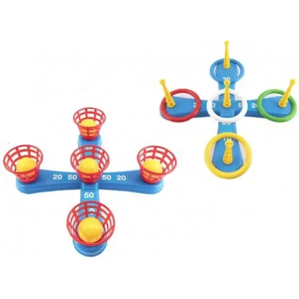 Teddies házecí kříž, kroužky a košíky