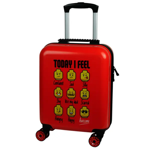 LEGO dětský kufr PLAY DATE 46 cm, XS - LEGO minifigures, RED TODAY I FEEL
