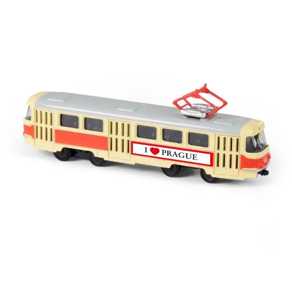 Kovová tramvaj 16 cm Praha