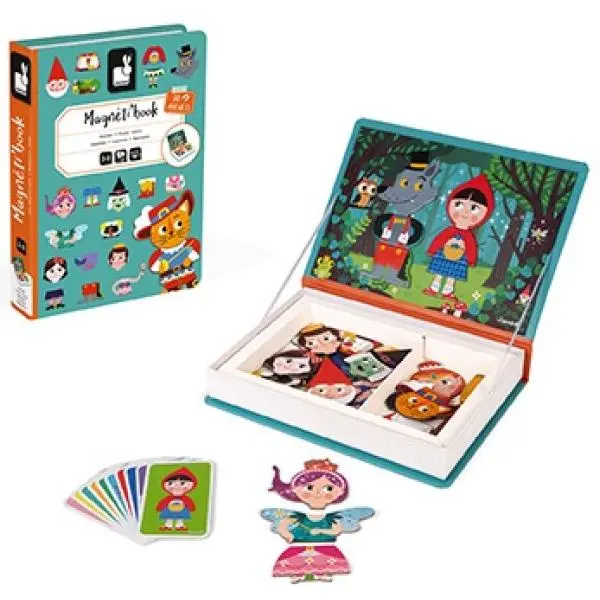 Puzzle magnetické - Kniha, Pohádky (Janod)