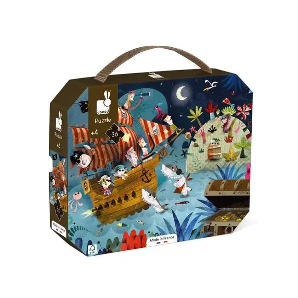 Lovci pokladov v kufríku - puzzle z kategorie 15 – 60 dielikov