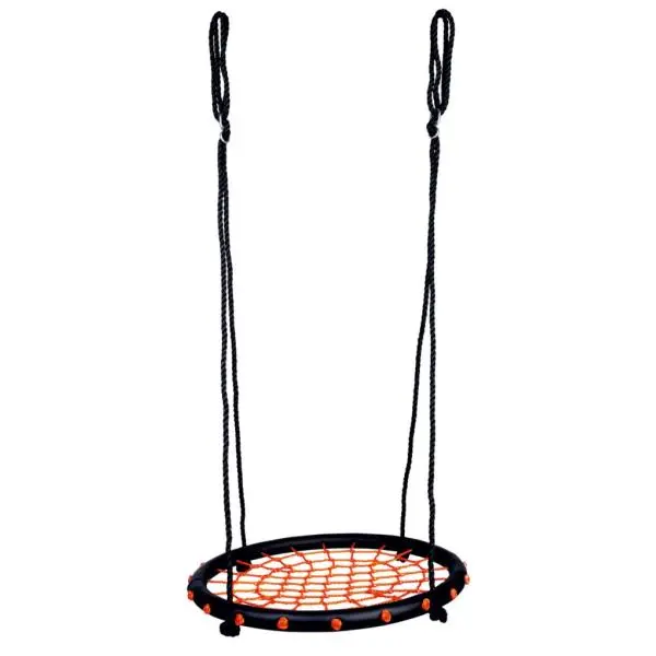 Bino Dětská houpací kruh černočervený - průměr 60cm , nosnost 100 kg
