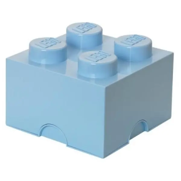 LEGO úložný box 4 - světle modrá
