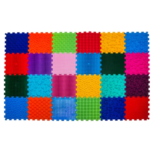 Ortek Masážní ortopedická podložka Puzzle "Mix" 24 prvků