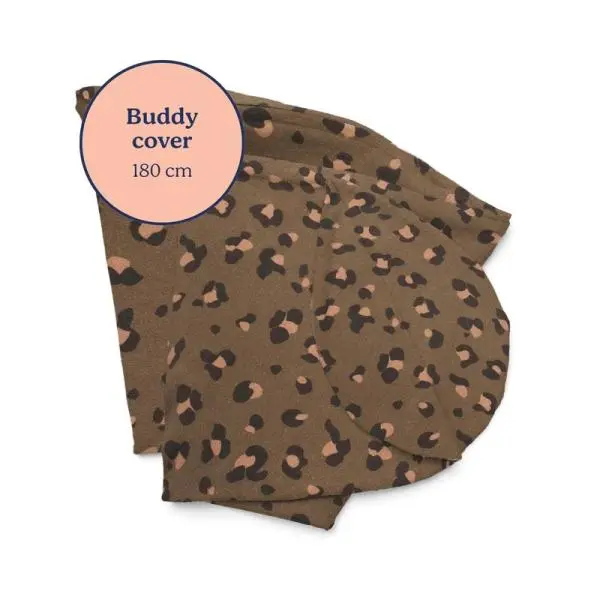 Potah na multifunkční kojicí polštář Buddy, Leopard Bronze