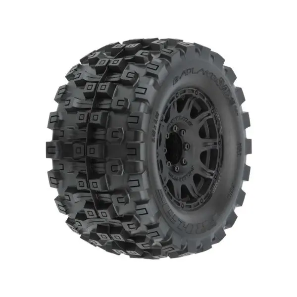 Pro-Line kolo 3.8", pneu Badlands MX38 HP Belted, disk Raid H17 černý (2)