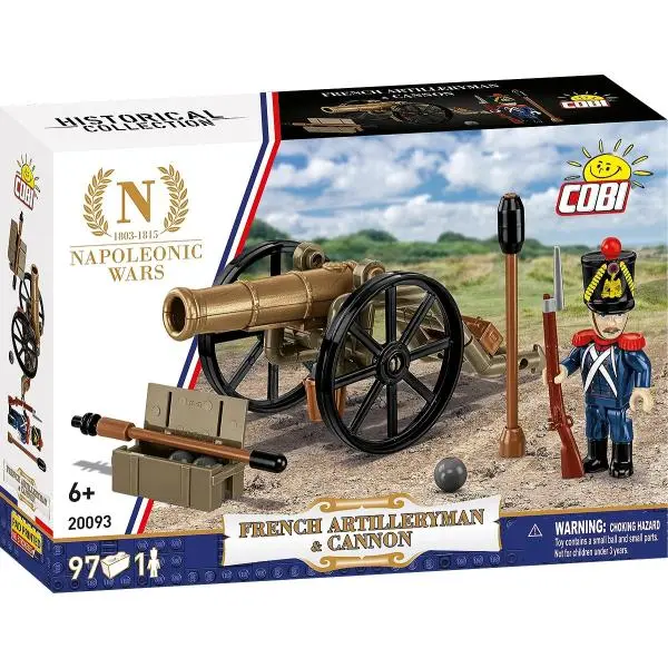 Cobi 20093 napoleon dělostřelec s kanónem, 97 k, 1 f