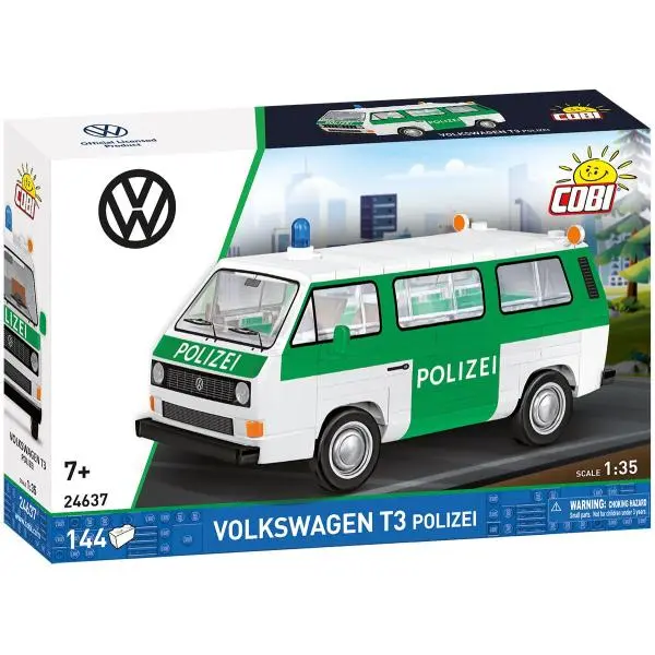 Cobi 24637 volkswagen t3 policie, 1:35, 144 k