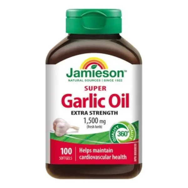 Jamieson Super česnekový olej 1500mg 100 kapslí