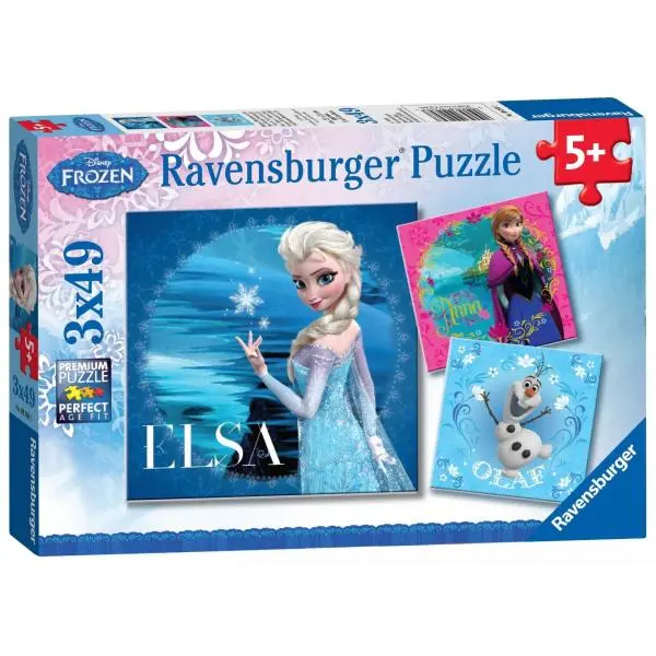 Ravensburger 09269 puzzle ledové království 3x49 dílků