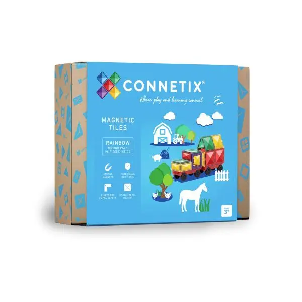 Connetix Tiles - Magnetická stavebnice Motion 24 ks