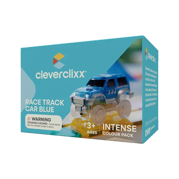 Cleverclixx Magnetická závodní dráha - Autíčko modré – 1 kus