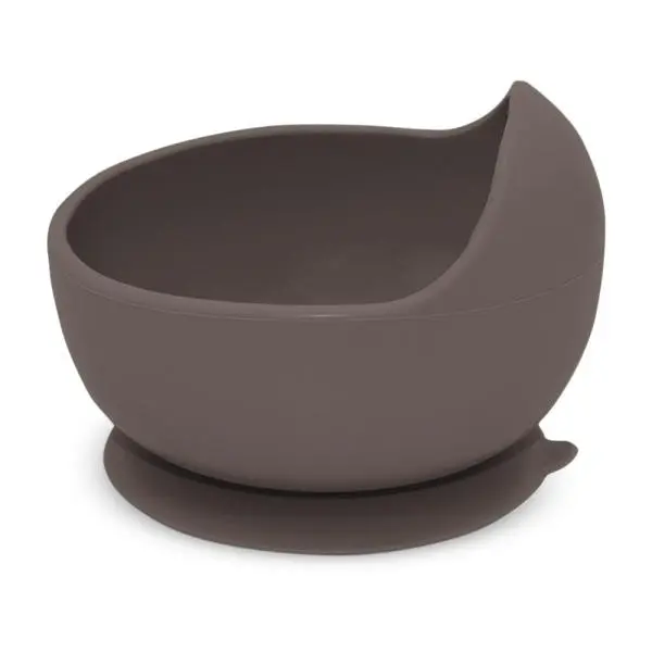PETITE&MARS Miska silikonová s přísavkou Take&Match Bitter Cocoa 6m+