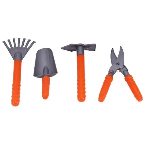 Teddies Zahradní nářadí dřevo/kov 15-22 cm 3 ks na kartě