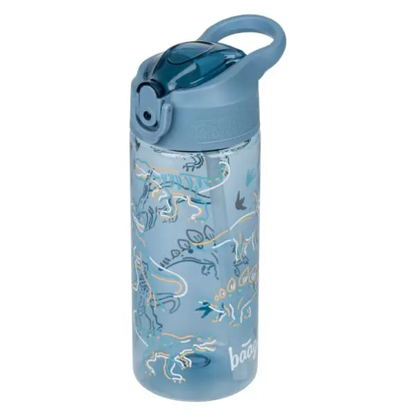 Baagl BAAGLTritanová láhev na pití s brčkem 500 ml Dino